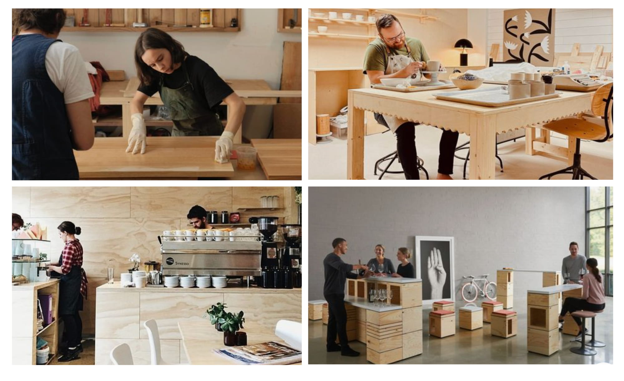 community woodshop, fabrication lab, coffee shop and gallery